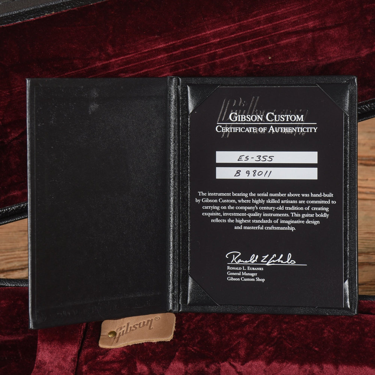 Gibson Custom ES-355 Stop Bar Viking Red 2018 - View 10 | MusicMarket