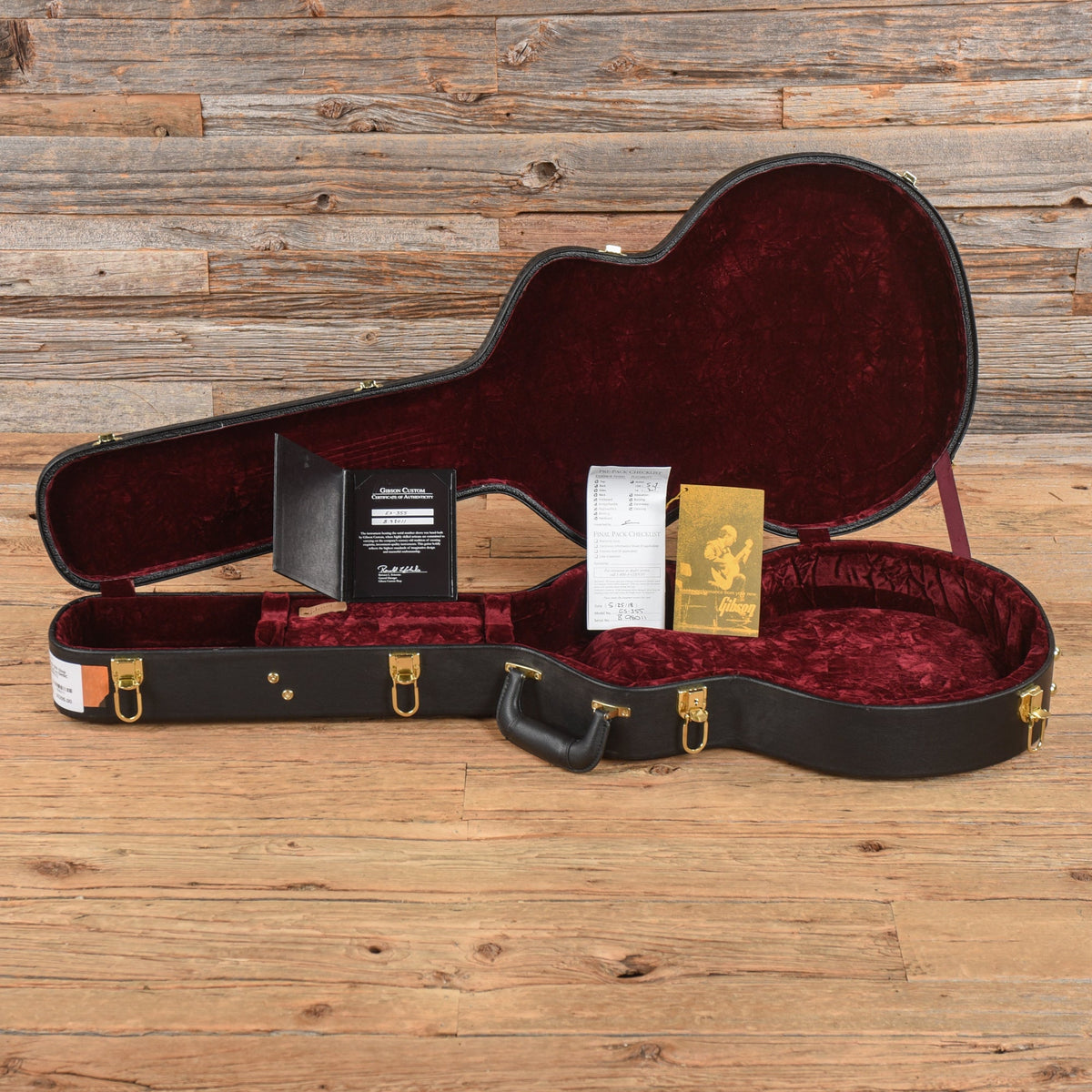 Gibson Custom ES-355 Stop Bar Viking Red 2018 - View 9 | MusicMarket