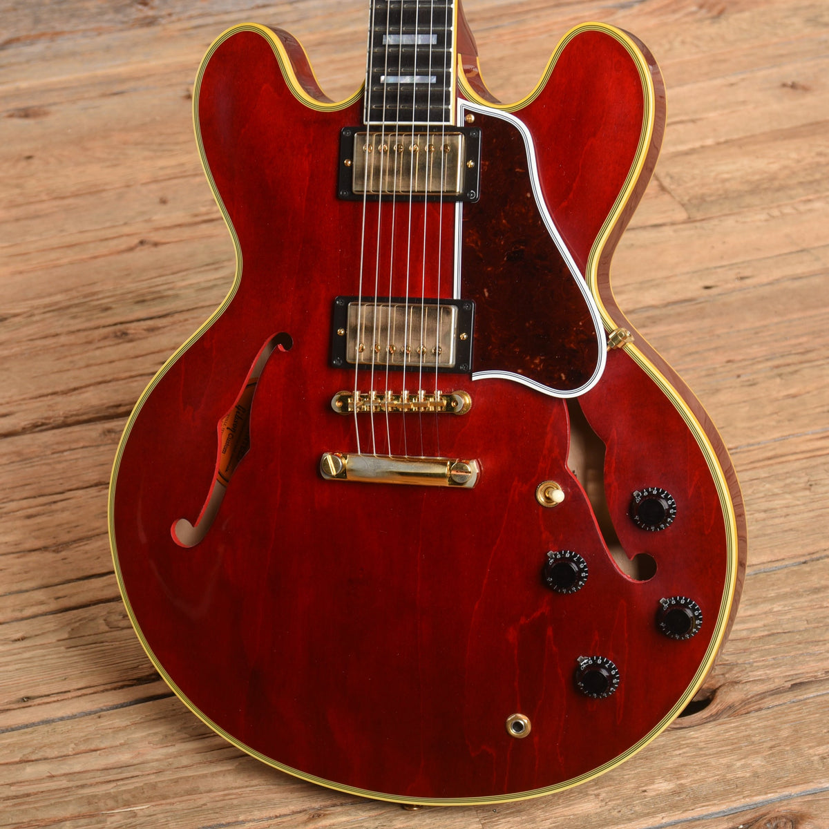 Gibson Custom ES-355 Stop Bar Viking Red 2018 - View 2 | MusicMarket