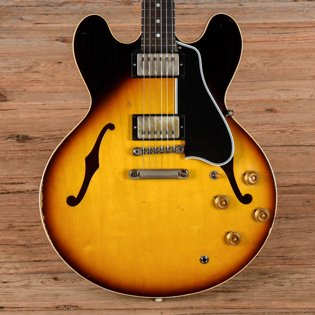 Gibson Custom Shop Murphy Lab '58 ES-335 Reissue Heavy Aged Faded Tobacco Burst 2024 - MusicMarket
