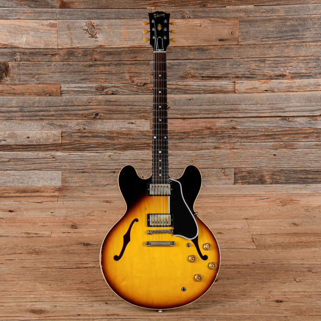 Gibson Custom Shop Murphy Lab '58 ES-335 Reissue Heavy Aged Faded Tobacco Burst 2024 - View 4 | MusicMarket