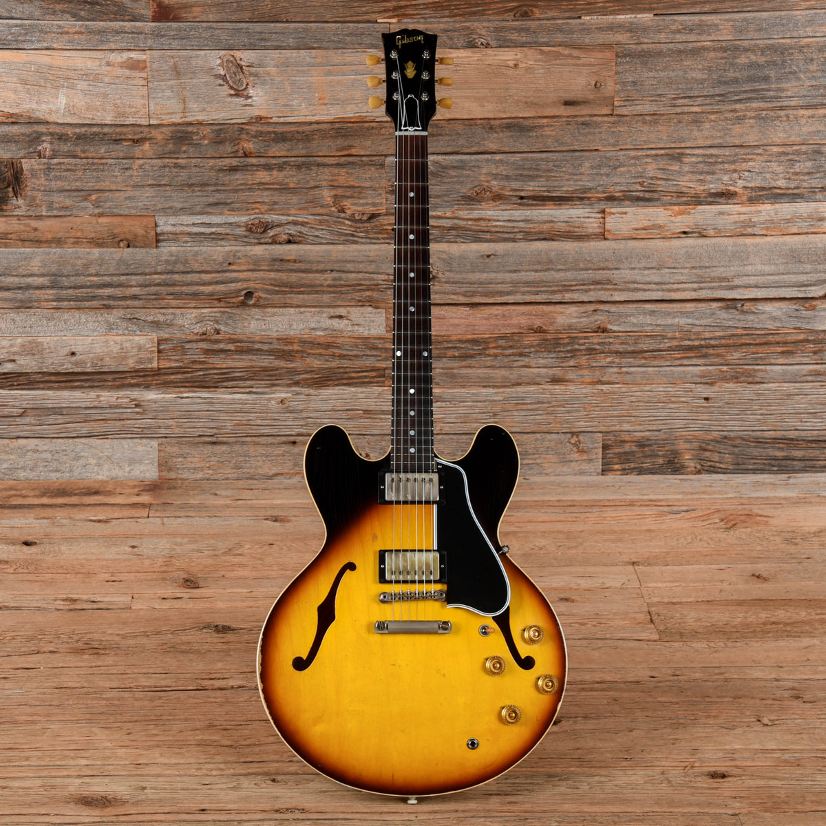 Gibson Custom Shop Murphy Lab '58 ES-335 Reissue Heavy Aged Faded Tobacco Burst 2024 - View 4 | MusicMarket