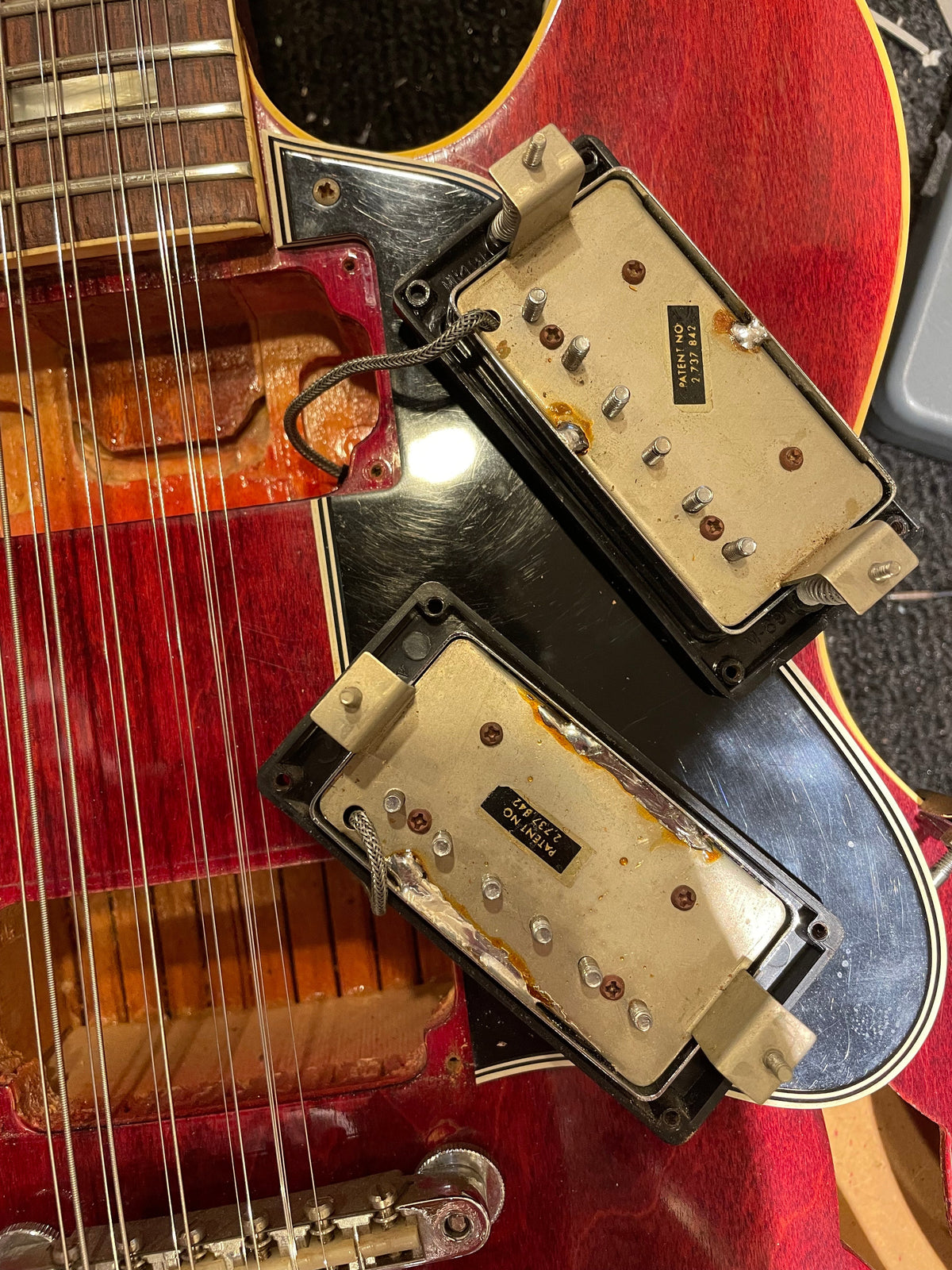 Gibson ES-335-12 Cherry 1966 - View 11 | MusicMarket