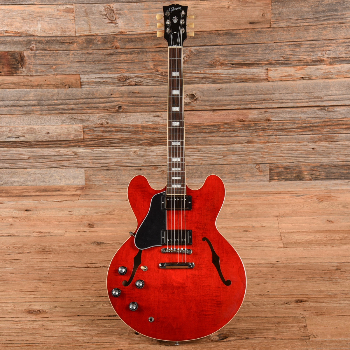 Gibson ES-335 Block Cherry 2024 LEFTY - View 4 | MusicMarket