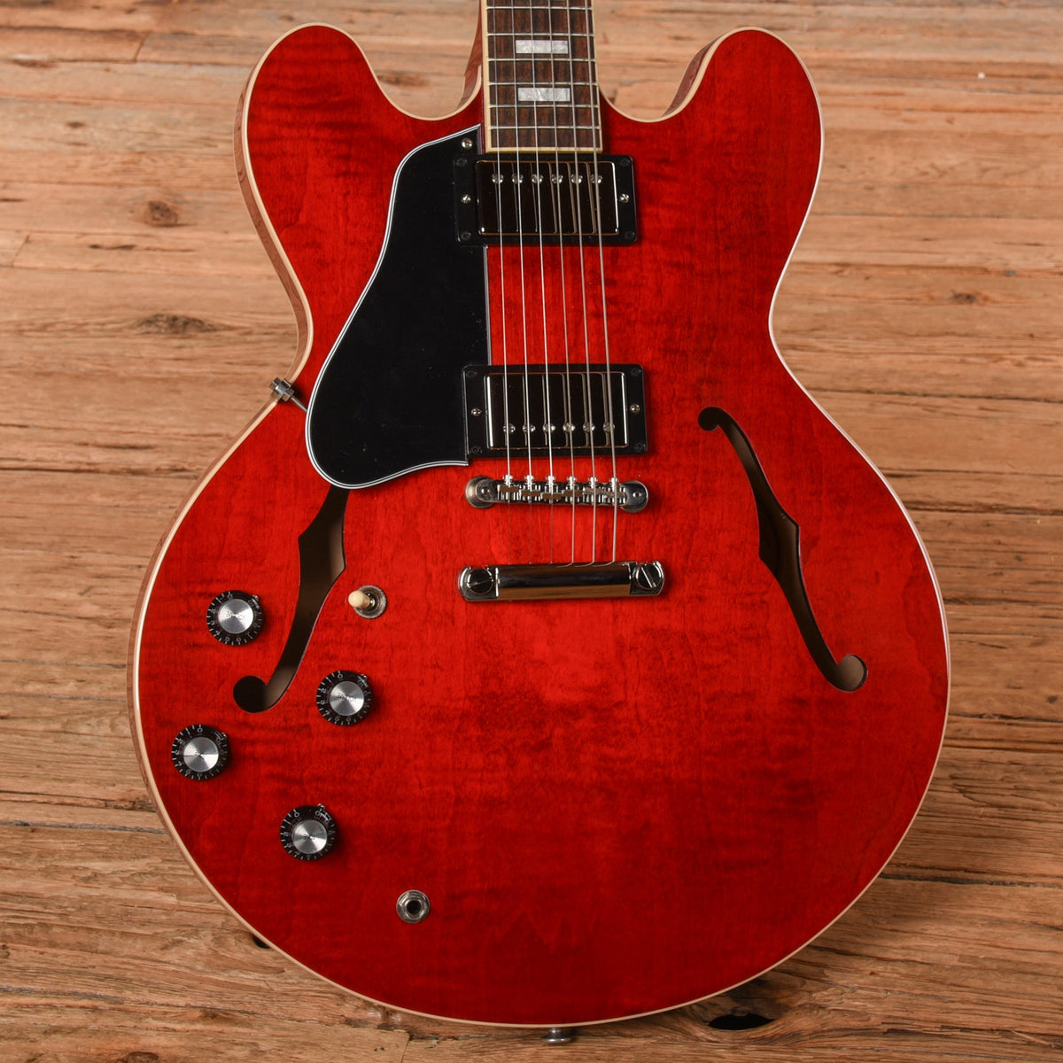 Gibson ES-335 Block Cherry 2024 LEFTY - View 2 | MusicMarket