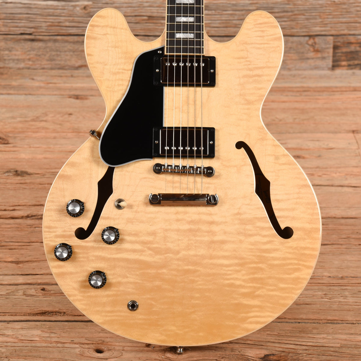 Gibson ES-335 Block Figured Antique Natural 2021 LEFTY - MusicMarket