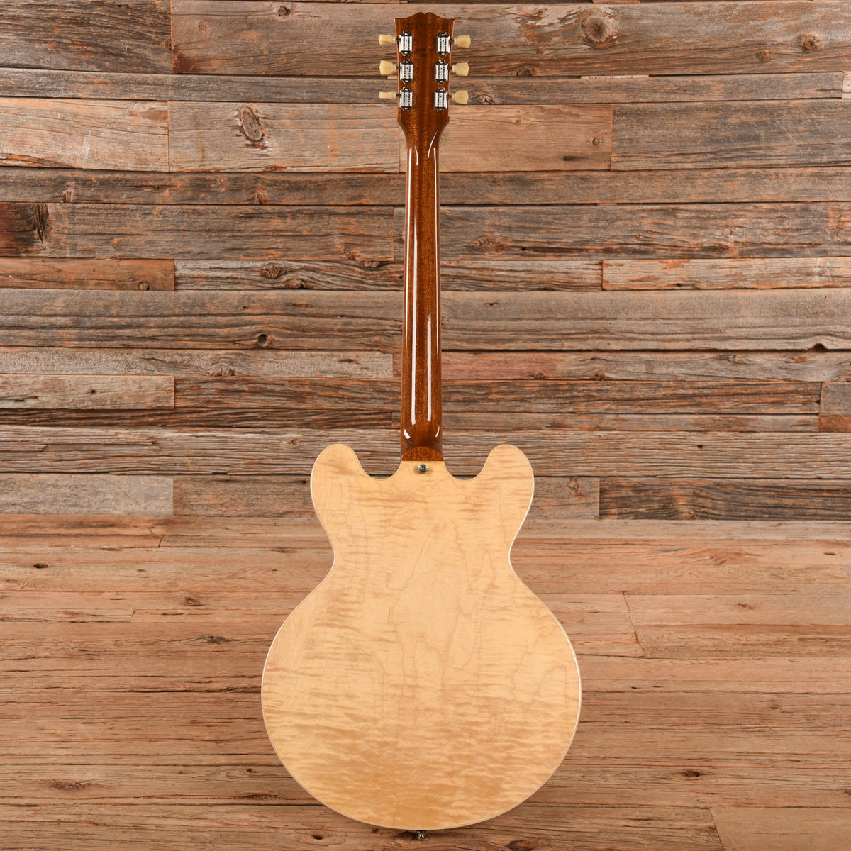 Gibson ES-335 Block Figured Antique Natural 2021 LEFTY - View 5 | MusicMarket