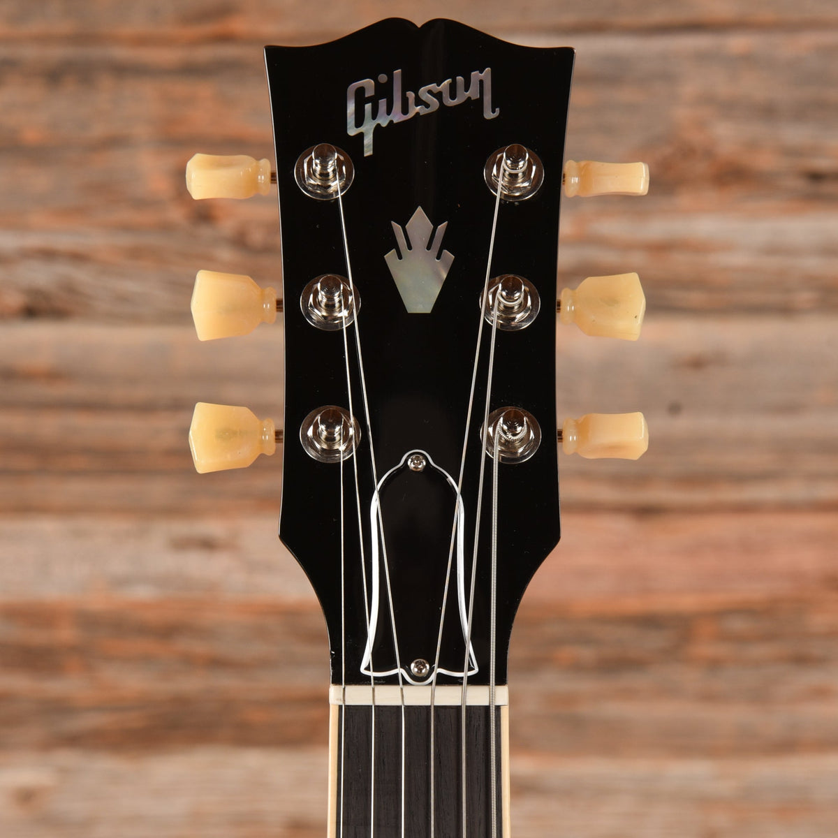 Gibson ES-335 Block Figured Antique Natural 2021 LEFTY - View 6 | MusicMarket