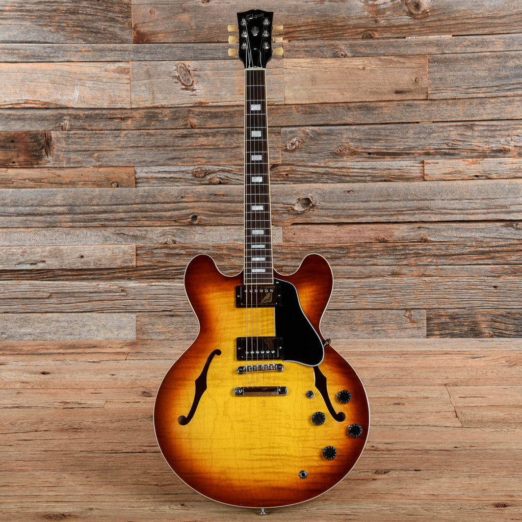 Gibson ES-335 Block Figured Tea Burst 2021 - View 4 | MusicMarket