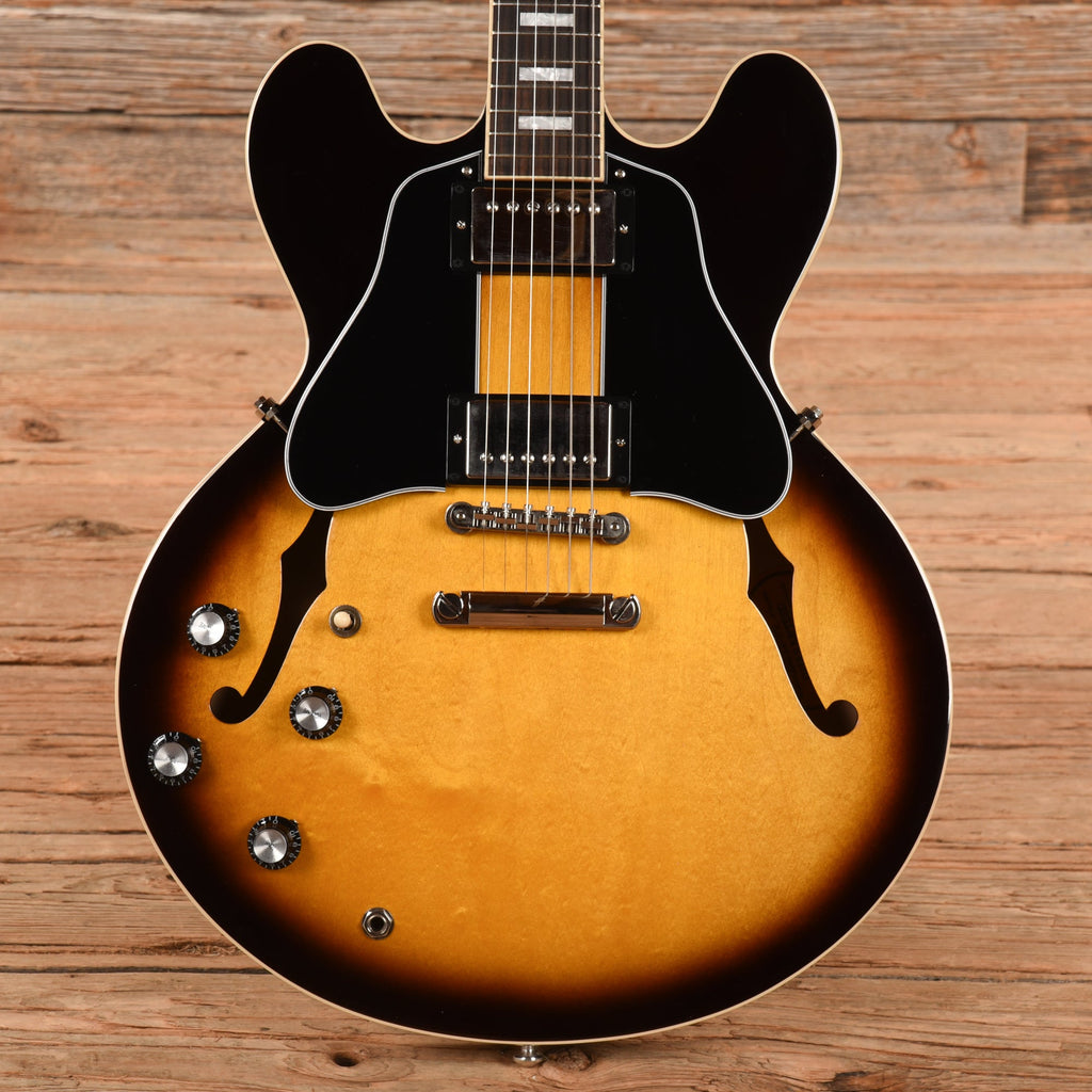 Gibson ES-335 Block Vintage Burst 2022 LEFTY - MusicMarket
