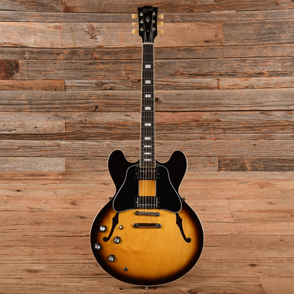 Gibson ES-335 Block Vintage Burst 2022 LEFTY - View 4 | MusicMarket