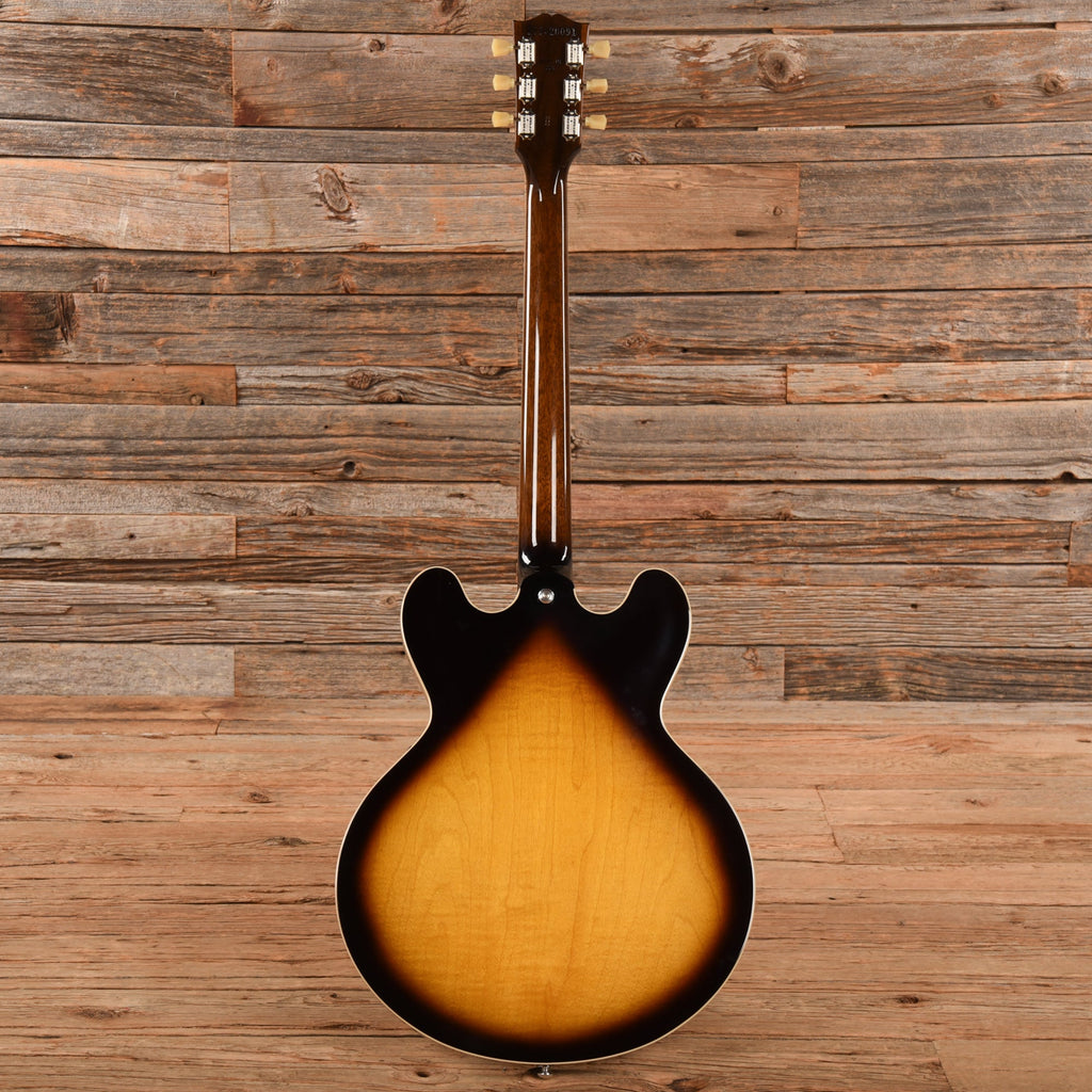Gibson ES-335 Block Vintage Burst 2022 LEFTY - View 5 | MusicMarket