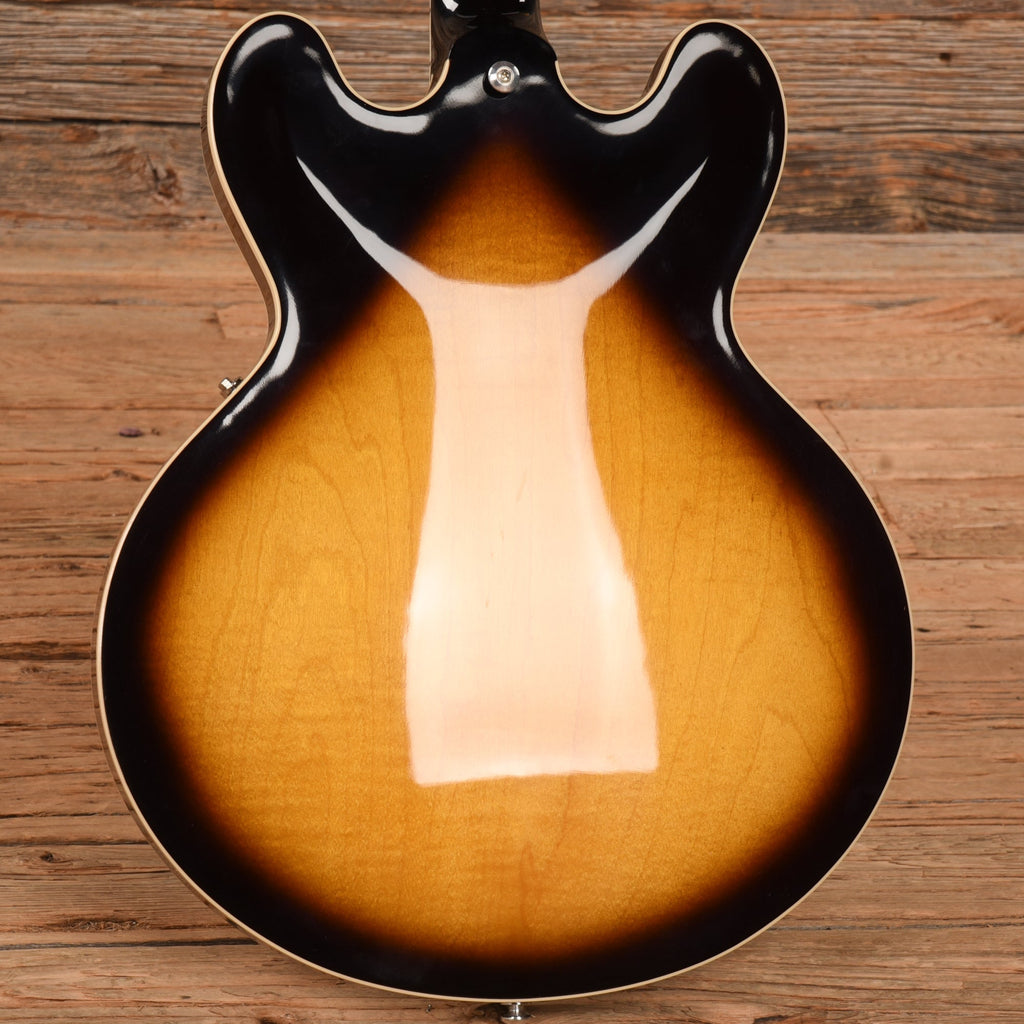 Gibson ES-335 Block Vintage Burst 2022 LEFTY - View 9 | MusicMarket
