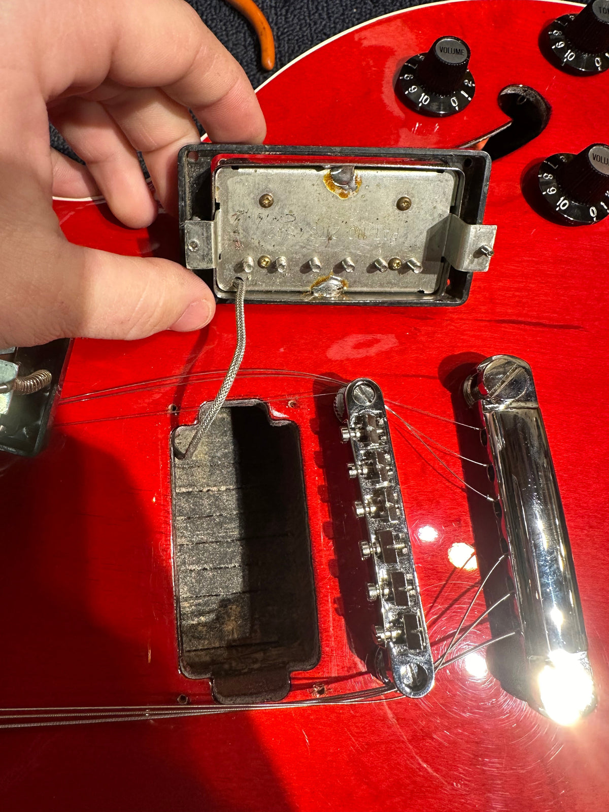 Gibson ES-335 Cherry Refin 1969 - View 13 | MusicMarket