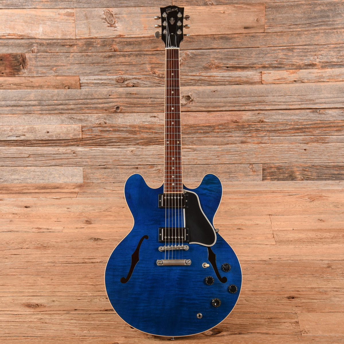 Gibson ES-335 Dot Figured Beale Street Blue 2008 - View 4 | MusicMarket