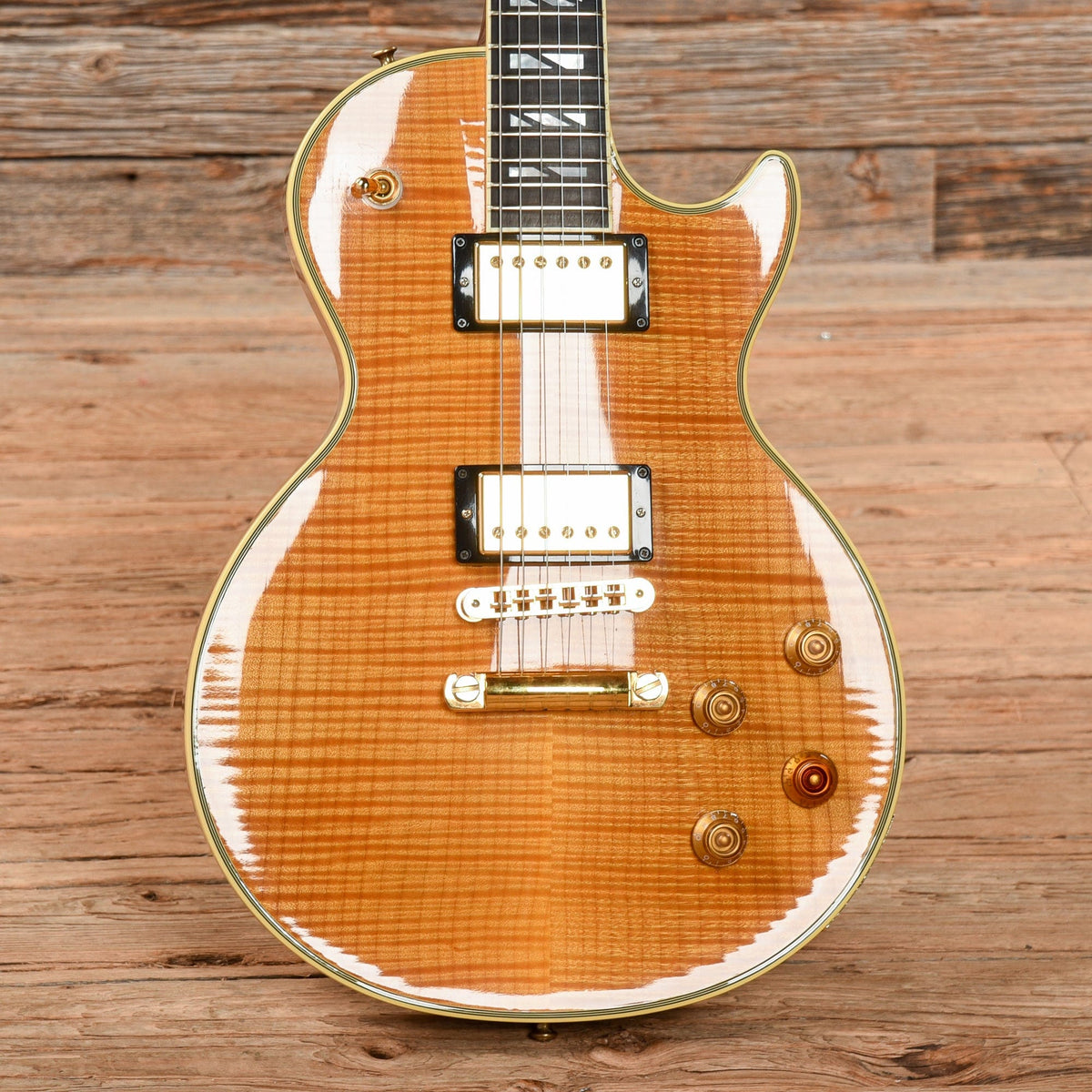 Gibson Les Paul Supreme Amber Natural 2006 - View 8 | MusicMarket