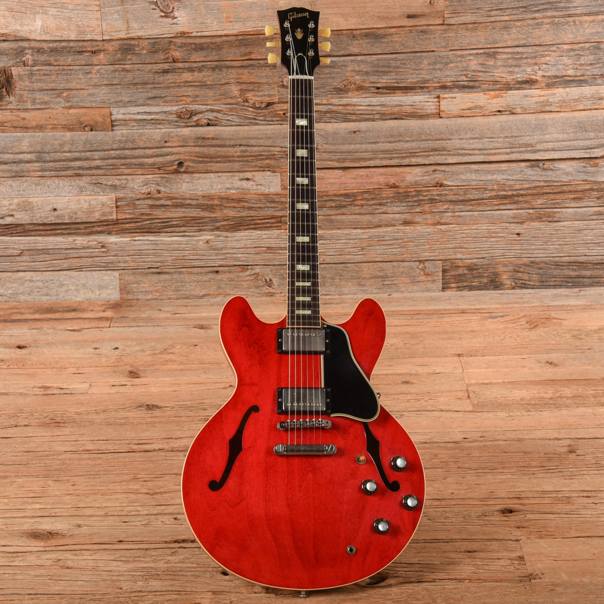 Gibson Memphis '63 ES-335 Block Faded Cherry - View 4 | MusicMarket