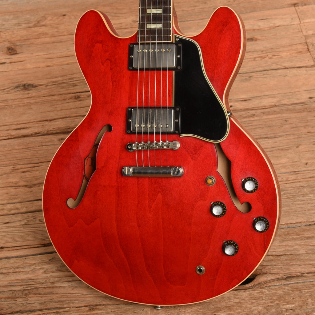 Gibson Memphis '63 ES-335 Block Faded Cherry - View 2 | MusicMarket