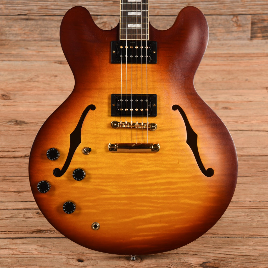 Gibson Mod Collection ES-335 Block Satin Vintage Sunburst 2021 LEFTY - MusicMarket