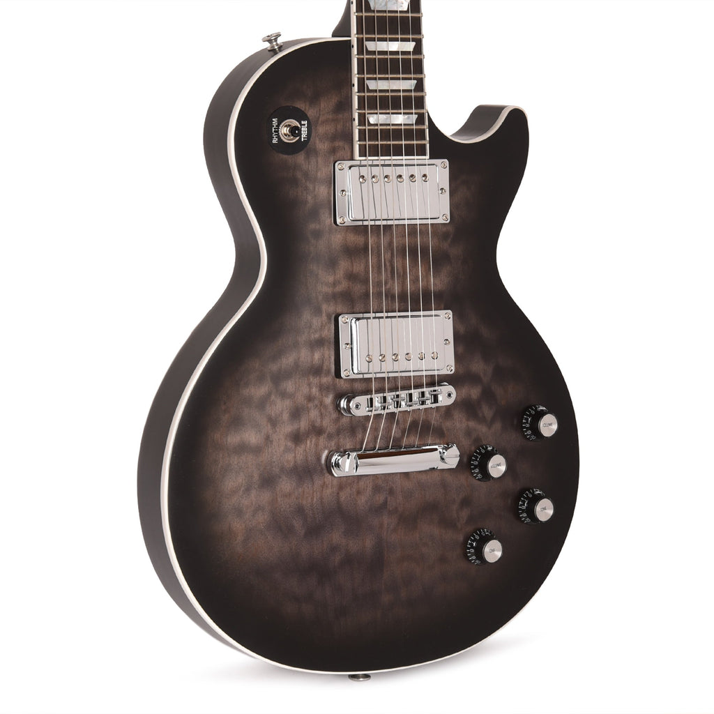 Gibson Artist Mark Morton Les Paul Modern Quilt Translucent Ebony Burst Satin - MusicMarket