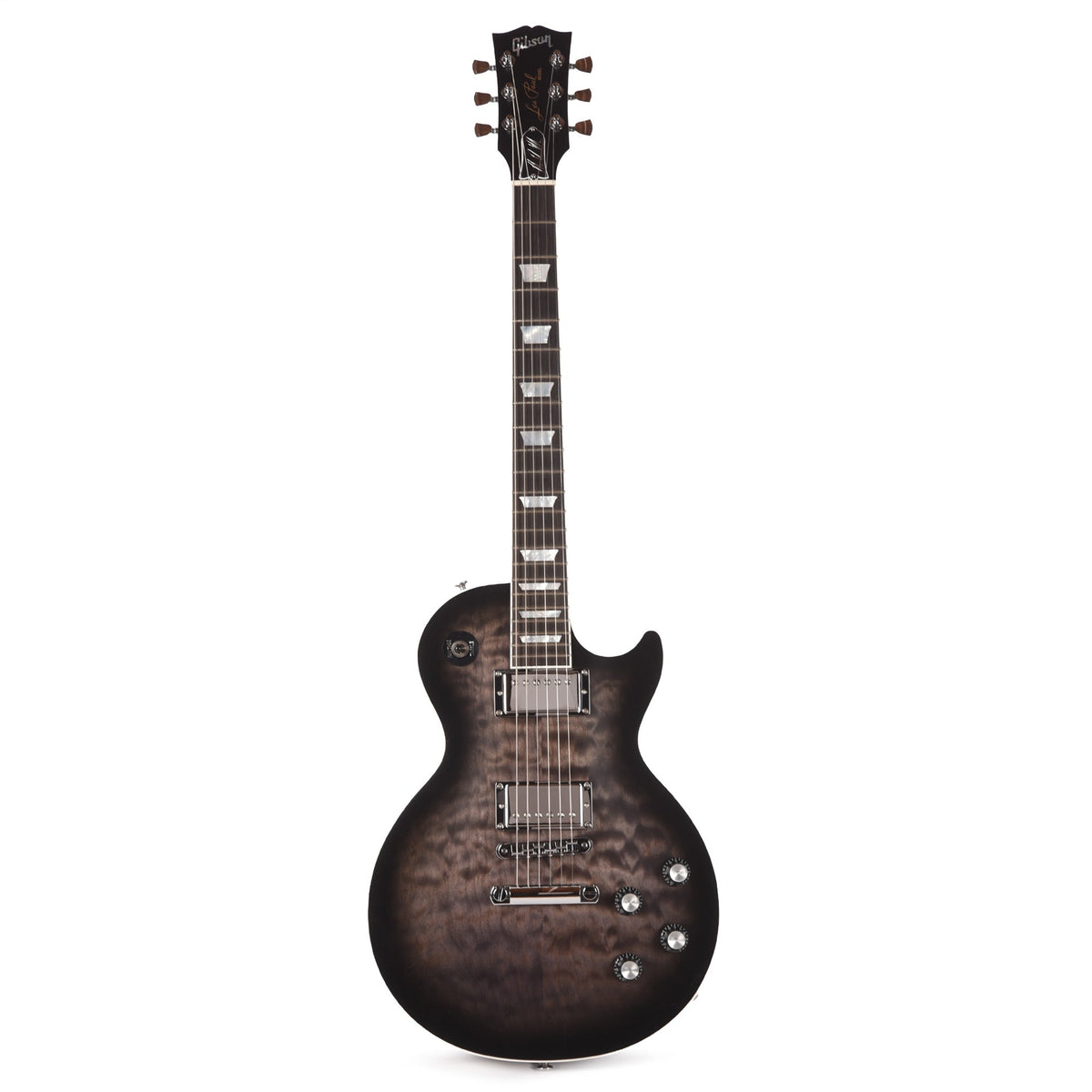 Gibson Artist Mark Morton Les Paul Modern Quilt Translucent Ebony Burst Satin - View 4 | MusicMarket