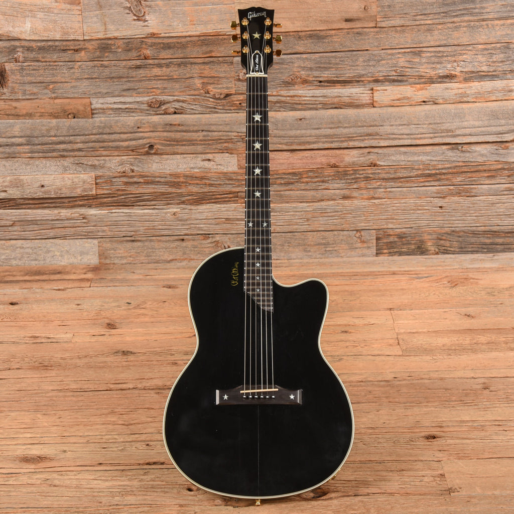 Gibson Chet Atkins SST 6 String Black 1998 - Dave Amato of REO Speedwagon - View 4 | MusicMarket