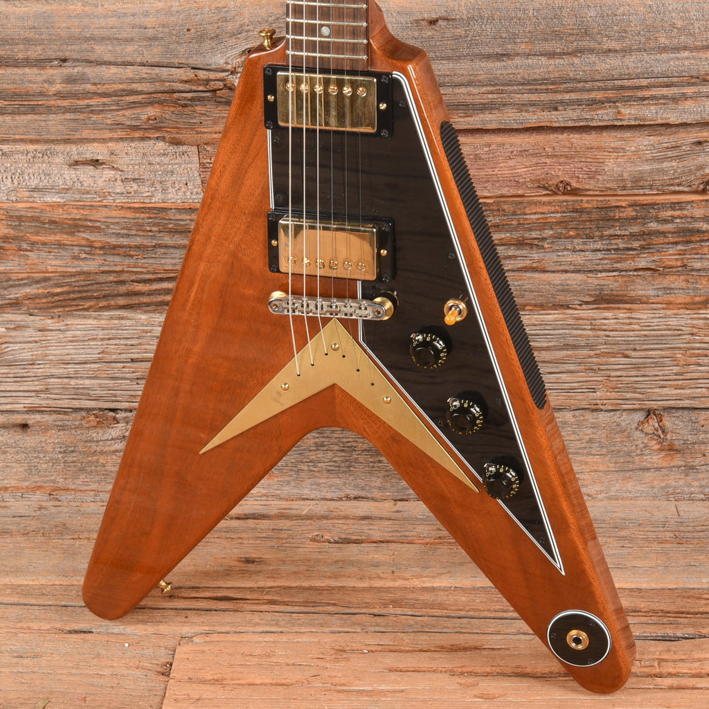 Gibson Custom 1958 Flying V Mahogany Natural 2021 - View 2 | MusicMarket