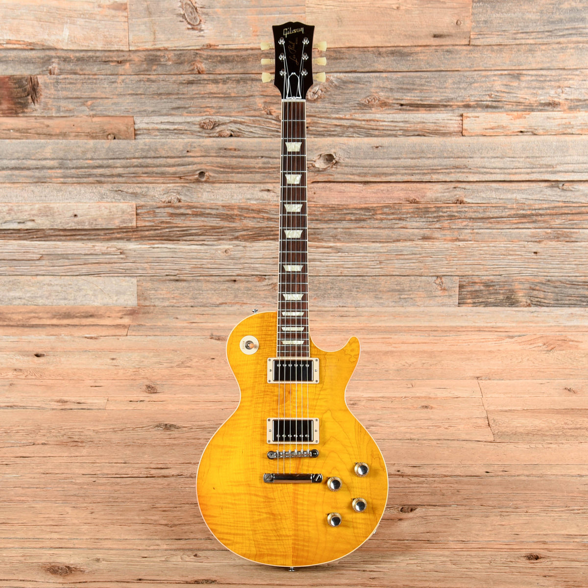 Gibson Custom 1960 Les Paul Standard Reissue Dave's Guitar Shop Lemon Burst 2023 - View 4 | MusicMarket