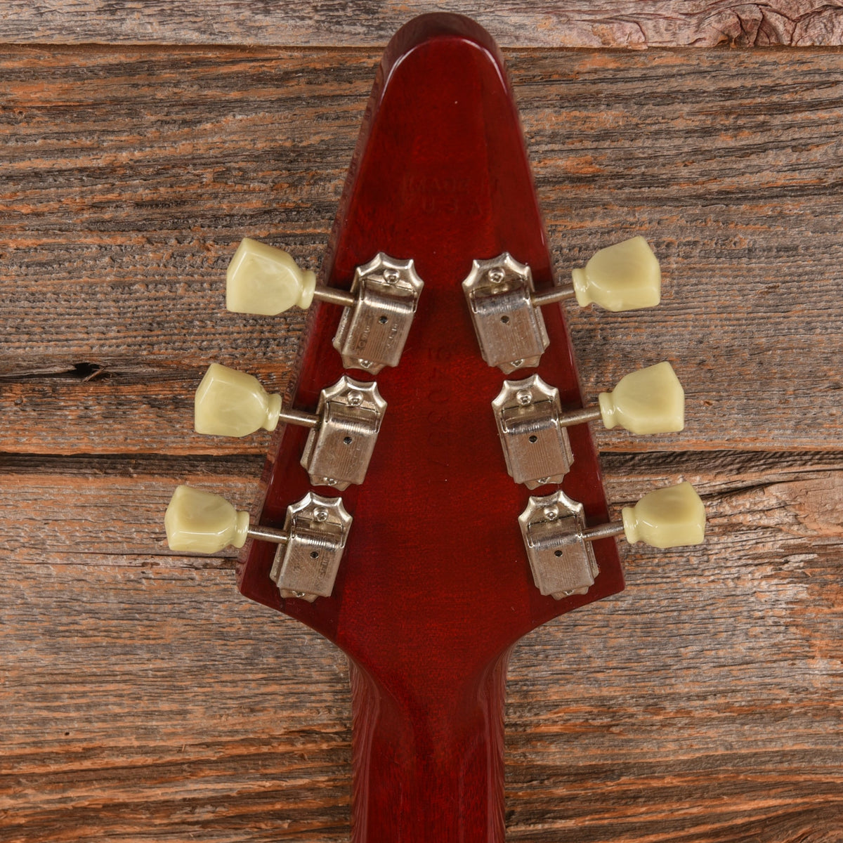Gibson Custom 1964 Lonnie Mack Flying V Cherry 1995 - View 7 | MusicMarket
