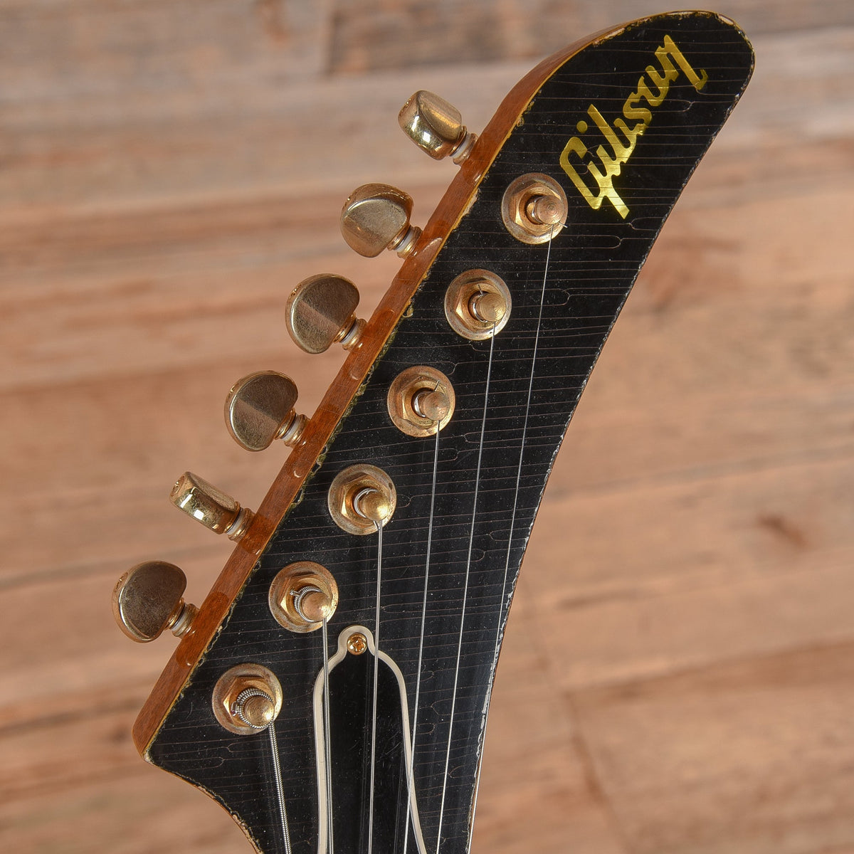 Gibson Custom '58 Explorer Aged "Clapton Cut" Natural 2018 - View 12 | MusicMarket