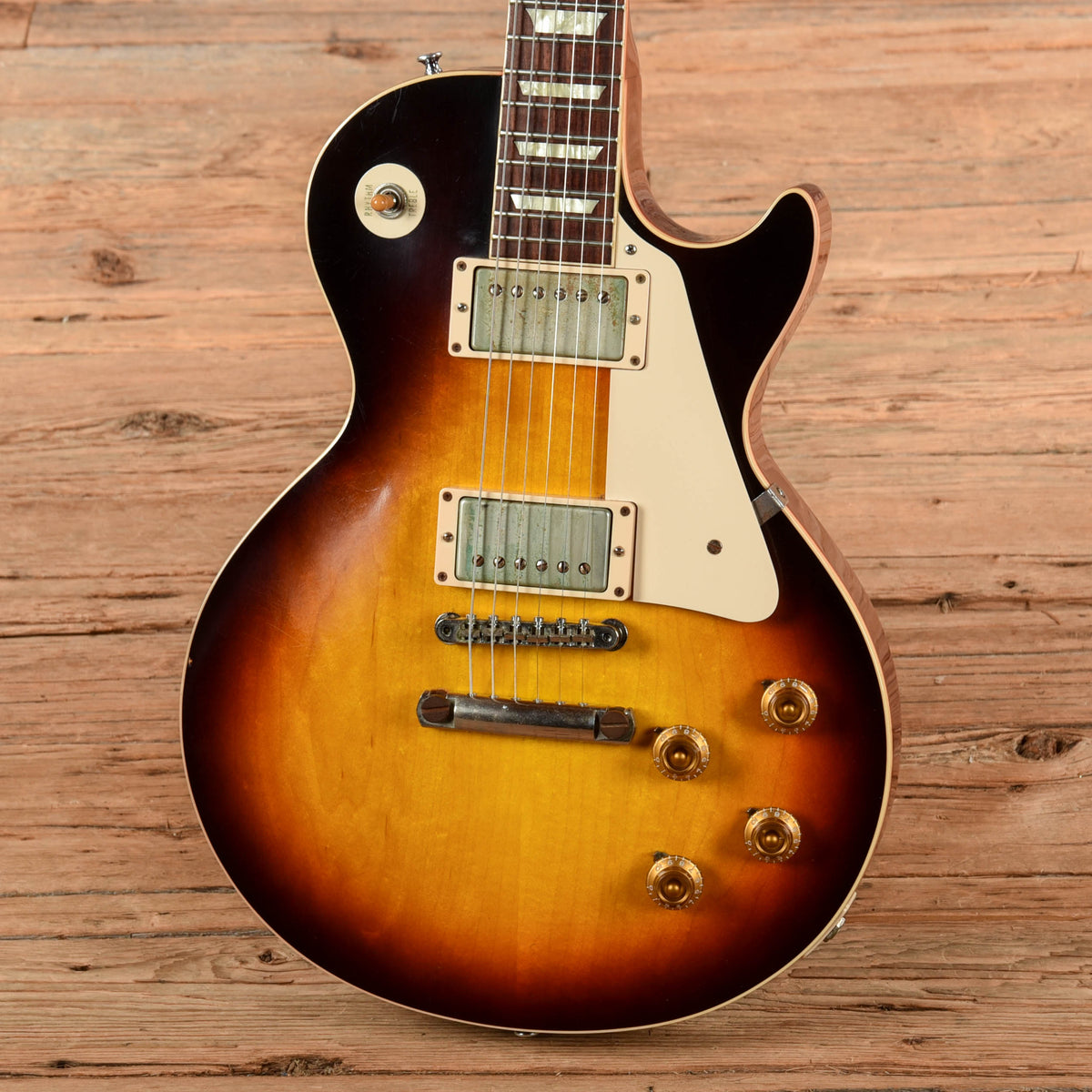 Gibson Custom '58 Les Paul Standard Reissue Tobacco Sunburst 2023 - View 2 | MusicMarket