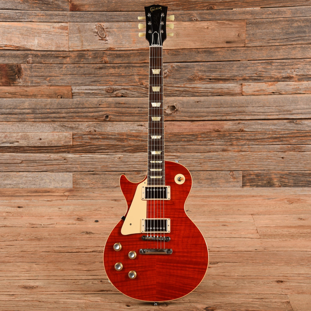 Gibson Custom 60 Les Paul Standard Translucent Cherry 2021 LEFTY - View 4 | MusicMarket