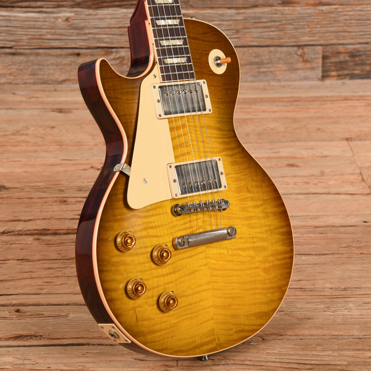 Gibson Custom 60th Anniversary 59 Les Paul Standard Lemon Burst 2020 LEFTY - View 2 | MusicMarket