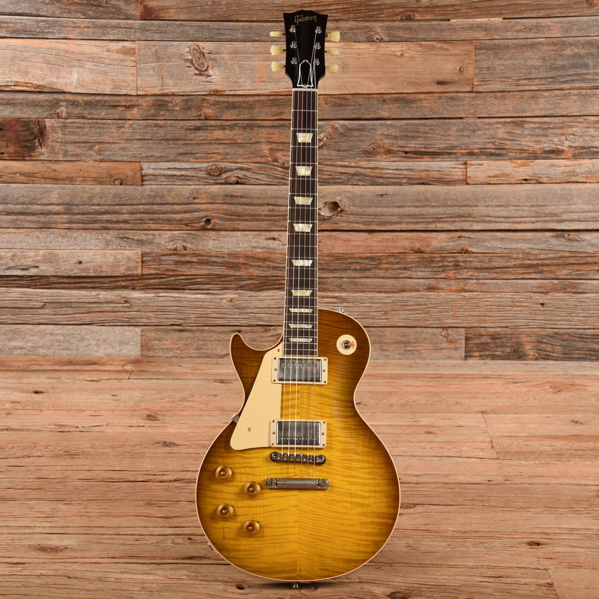 Gibson Custom 60th Anniversary 59 Les Paul Standard Lemon Burst 2020 LEFTY - View 4 | MusicMarket