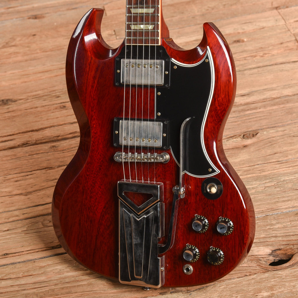 Gibson Custom 60th Anniversary '61 Les Paul SG Standard Cherry 2021 - View 2 | MusicMarket