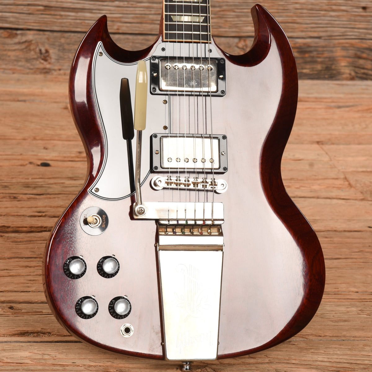 Gibson Custom 61 Les Paul SG Standard Cherry 2021 LEFTY - View 8 | MusicMarket