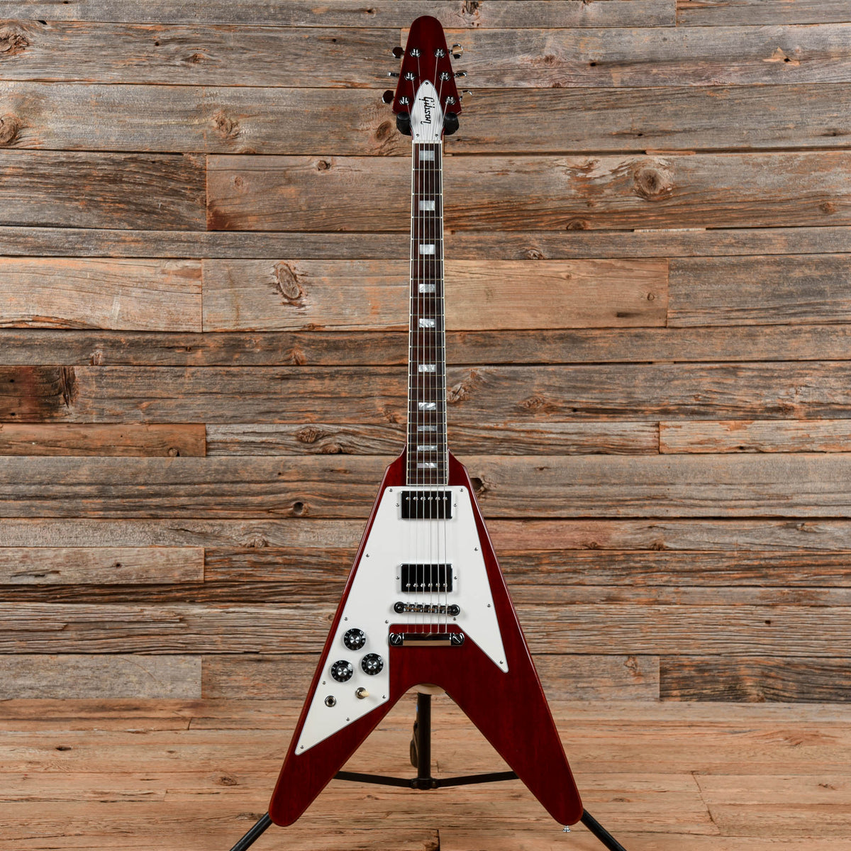 Gibson Custom 70's Flying V Faded Cherry 2022 LEFTY - View 3 | MusicMarket