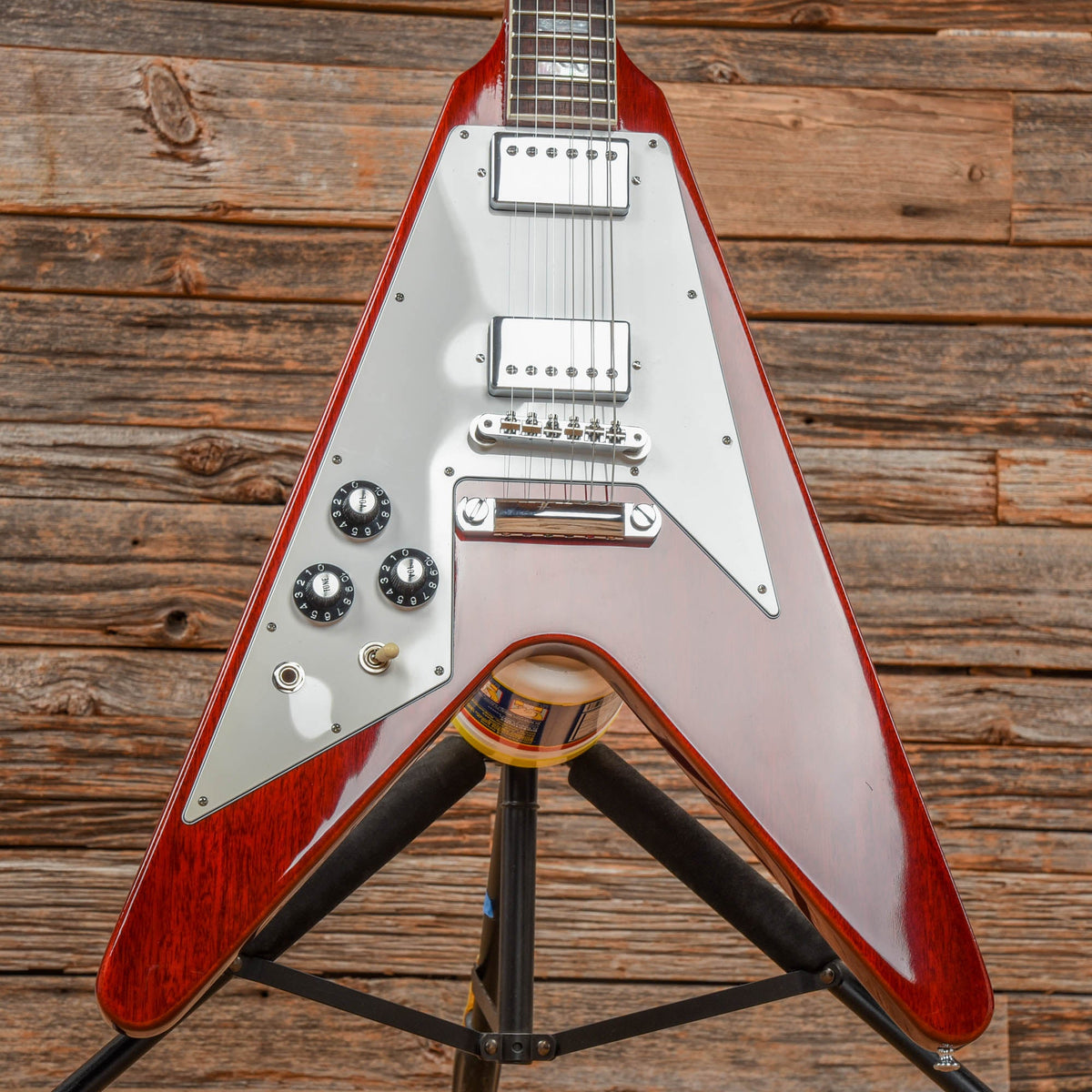 Gibson Custom 70's Flying V Faded Cherry 2022 LEFTY - View 7 | MusicMarket