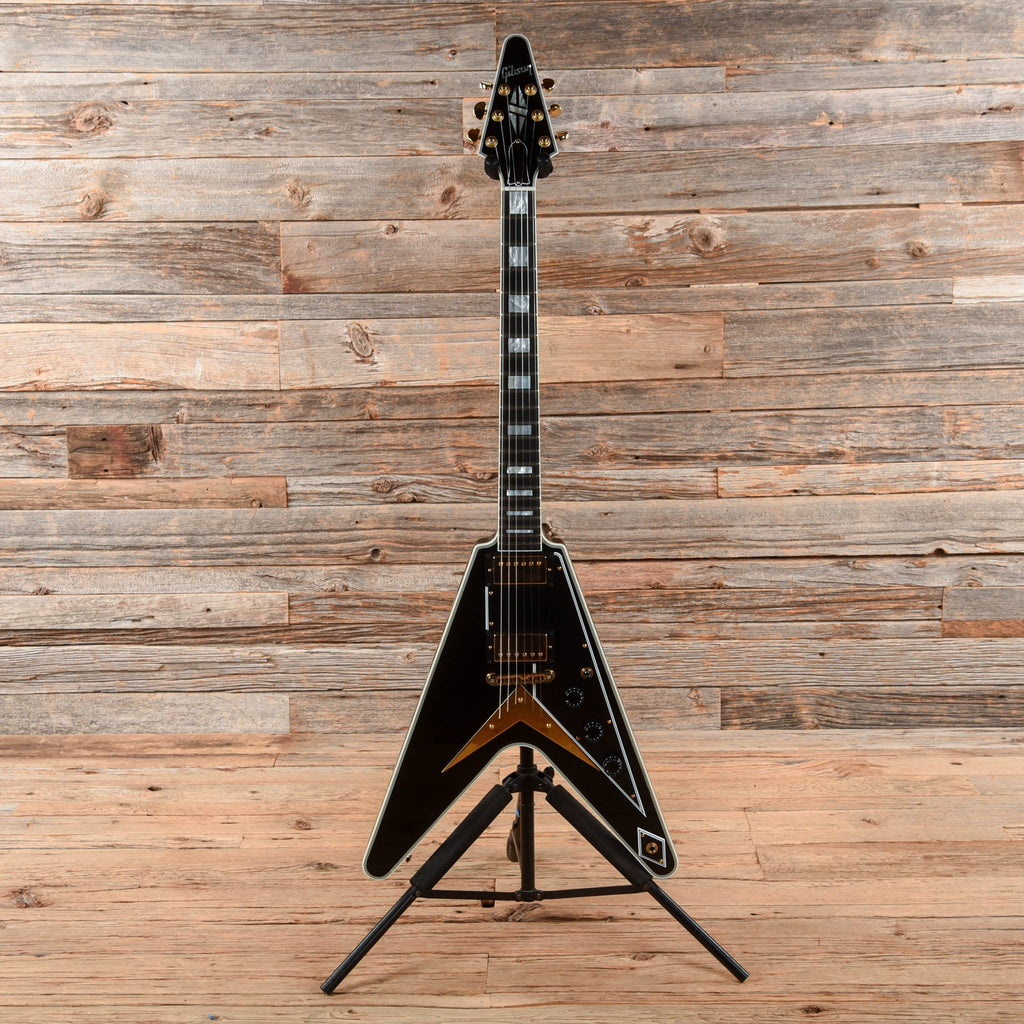 Gibson Custom Flying V Custom Ebony 2017 - View 3 | MusicMarket