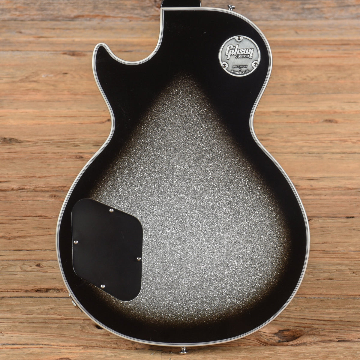 Gibson Custom Les Paul Custom Silver Sparkle Burst 2024 - View 3 | MusicMarket
