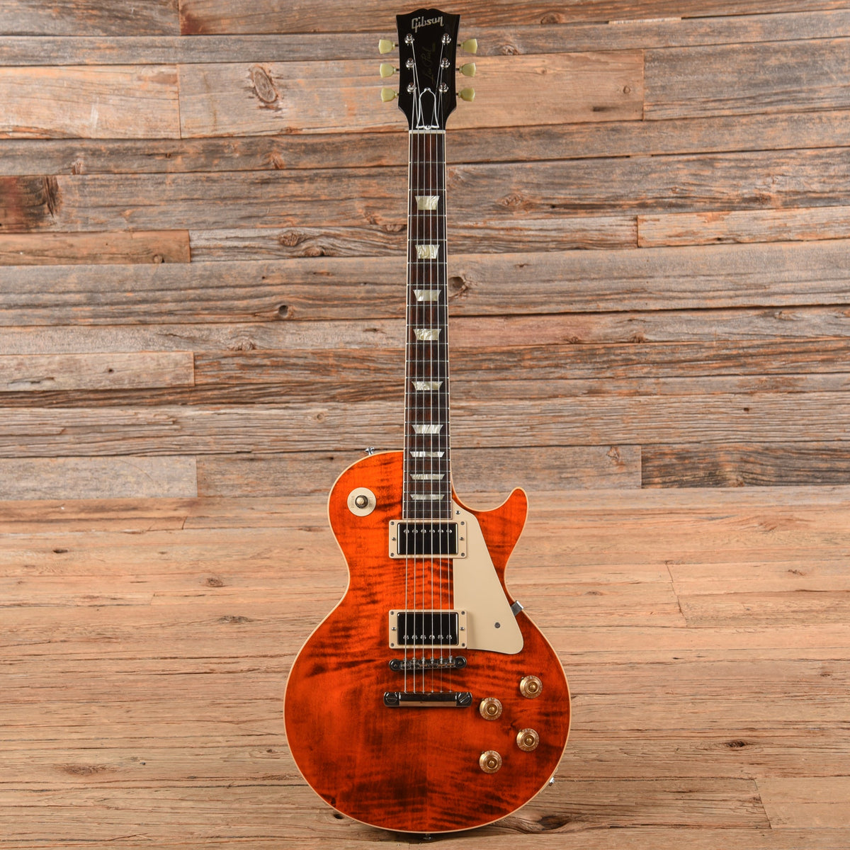Gibson Custom Les Paul Standard Figured Orange 2010 - View 4 | MusicMarket