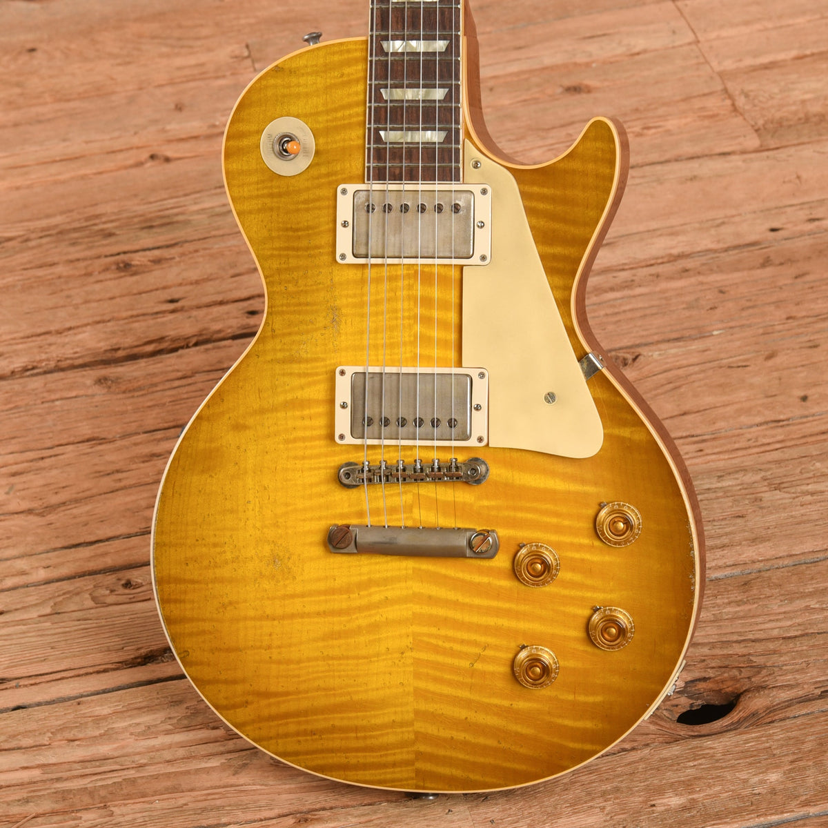 Gibson Custom Murphy Lab '59 Les Paul Standard Reissue Heavy Aged Lemon Burst 2023 - View 2 | MusicMarket