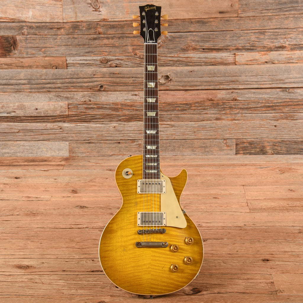 Gibson Custom Murphy Lab '59 Les Paul Standard Reissue Heavy Aged Lemon Burst 2023 - View 4 | MusicMarket