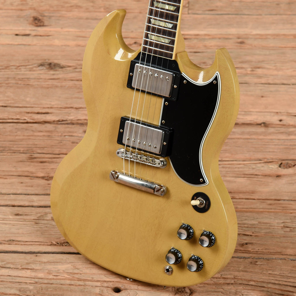 Gibson Custom Murphy Lab 61 Les Paul SG Standard Ultra Light Aged TV Yellow - View 2 | MusicMarket