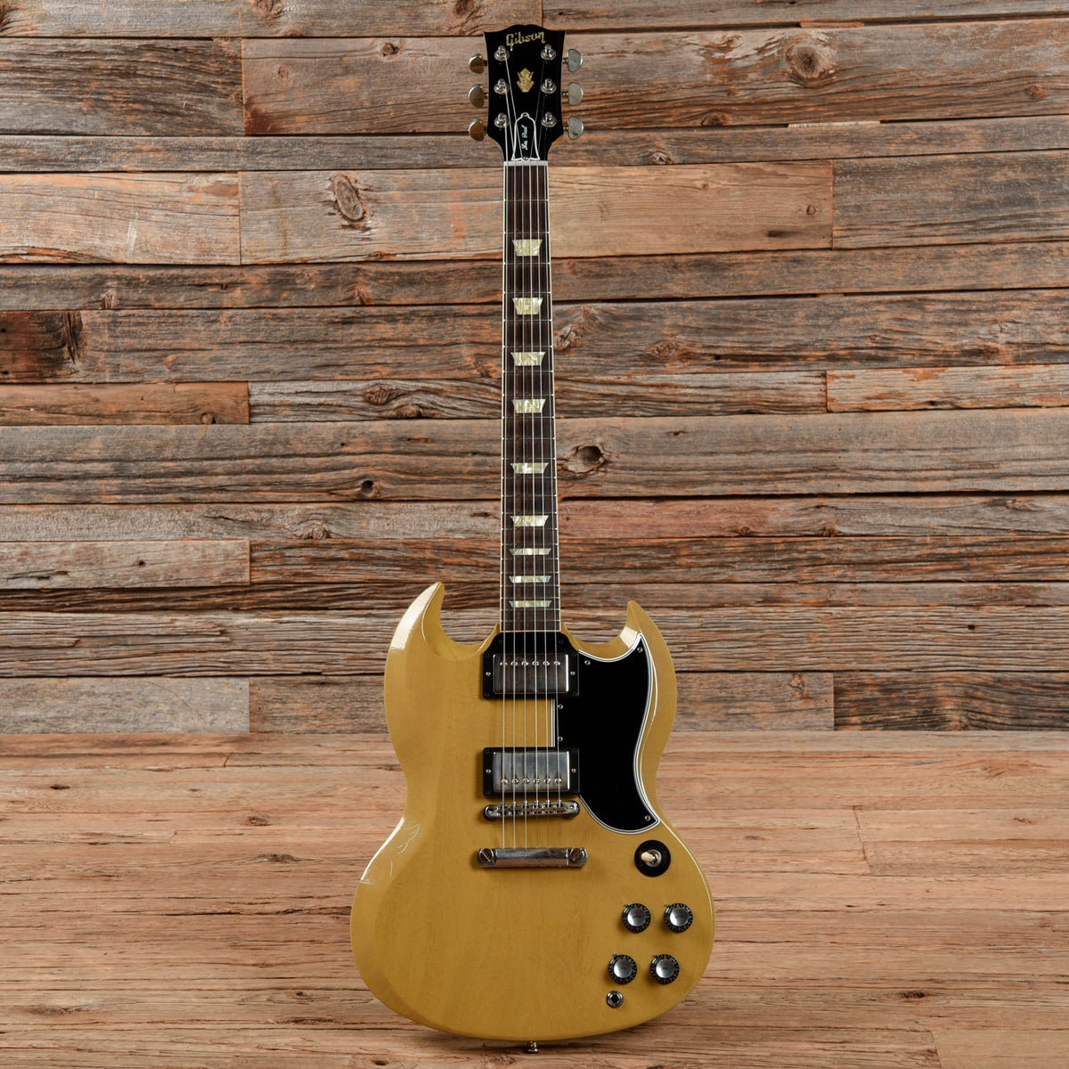 Gibson Custom Murphy Lab 61 Les Paul SG Standard Ultra Light Aged TV Yellow - View 4 | MusicMarket