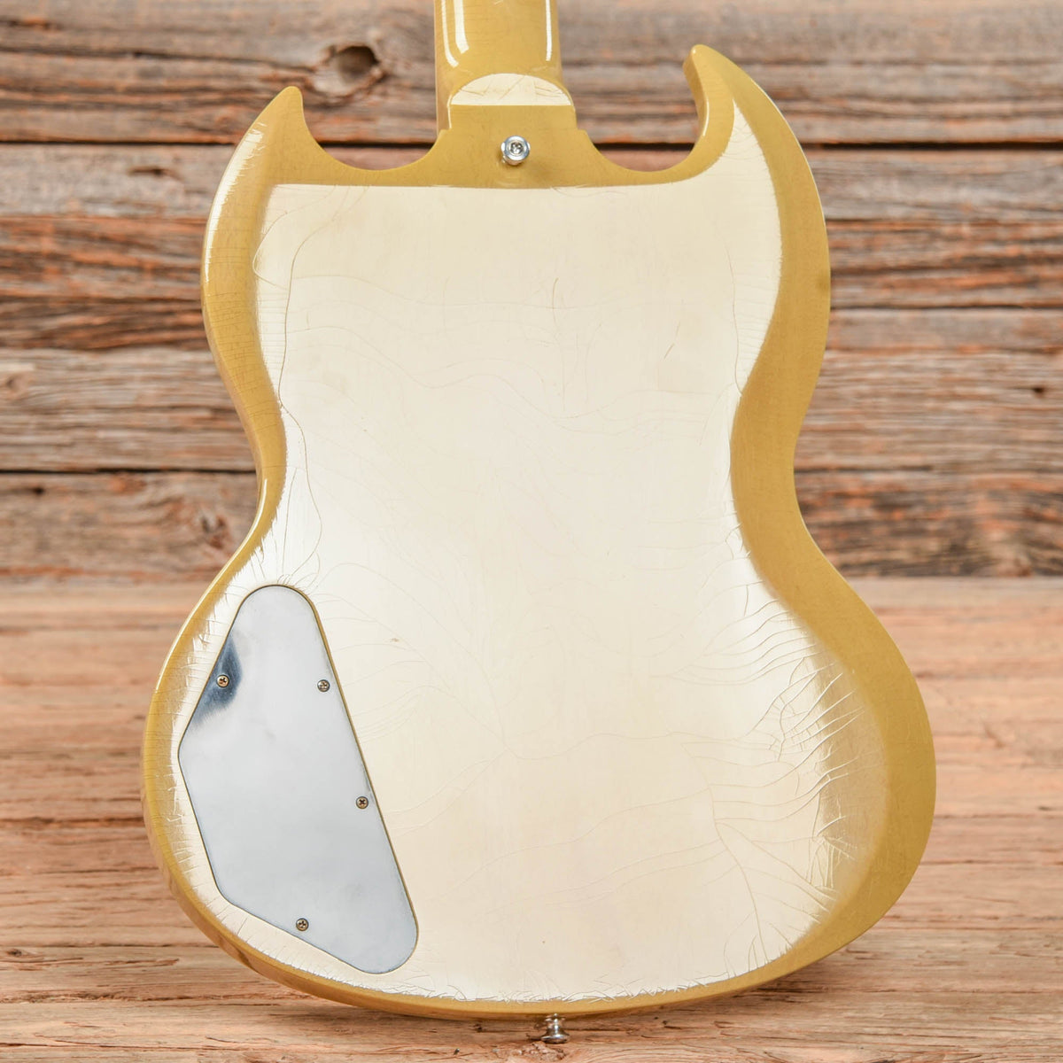 Gibson Custom Murphy Lab 61 Les Paul SG Standard Ultra Light Aged TV Yellow - View 8 | MusicMarket