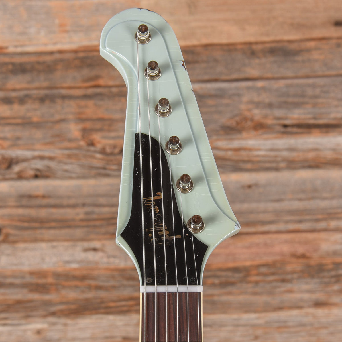 Gibson Custom Murphy Lab '63 Firebird V Heavy Aged Frost Blue 2024 - View 6 | MusicMarket