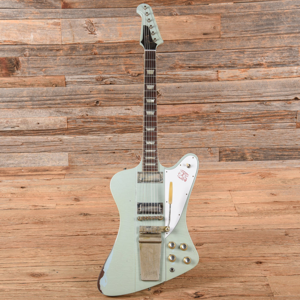 Gibson Custom Murphy Lab '63 Firebird V Heavy Aged Frost Blue 2024 - View 4 | MusicMarket