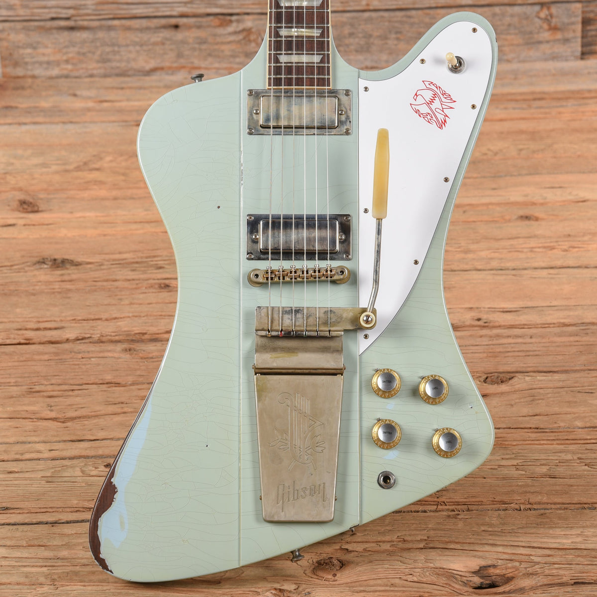 Gibson Custom Murphy Lab '63 Firebird V Heavy Aged Frost Blue 2024 - MusicMarket