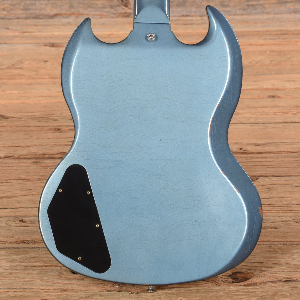 Gibson Custom Murphy Lab 64 SG Standard Reissue Light Aged Pelham Blue 2020 - View 3 | MusicMarket